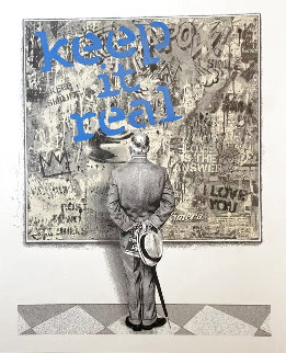 Street Connoisseur Keep It Real (Blue) 2022 Limited Edition Print - Mr. Brainwash