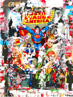Heroes, Justice League Unique 2017 50x38 Works on Paper (not prints) - Mr. Brainwash
