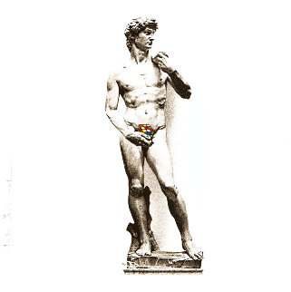 Rubik's Collection: David 2020 Limited Edition Print - Mr. Brainwash Rubik's Collection: David 2020 Limited Edition Print - Mr. Brainwash