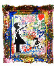 Balloon Girl with Vandalized Frame 2021 33x29 Original Painting by Mr. Brainwash - 0