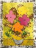 Flower and Sun Unique 2023 30x22 Works on Paper (not prints) by Mr. Brainwash - 0