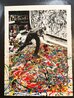 Freedom Art 2024 - Embellished Screenprint - Homage to Jackson Limited Edition Print by Mr. Brainwash - 1