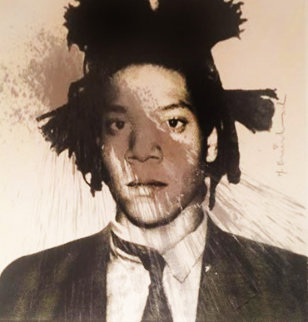 Basquiat Self-Portrait for Frank Sinatra 2013 Unique 29x36 Original Painting - Mr. Brainwash Basquiat Self-Portrait for Frank Sinatra 2013 Unique 29x36 Original Painting - Mr. Brainwash