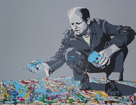 Jackson Pollock Embellished 2013 Limited Edition Print - Mr. Brainwash