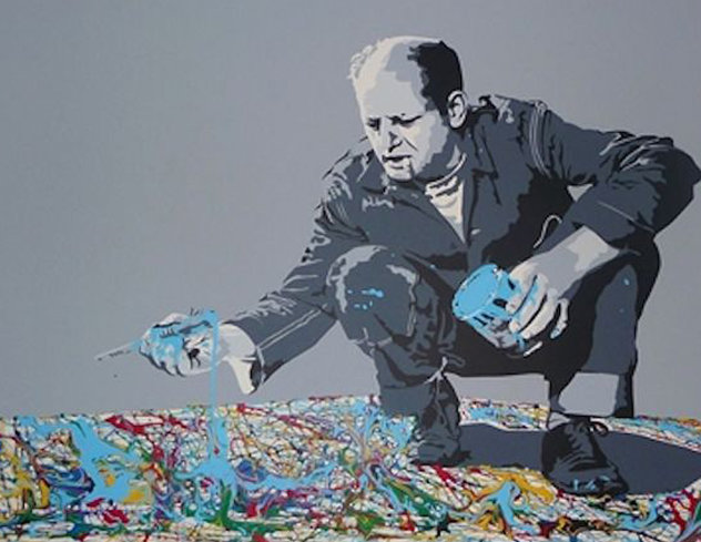 Jackson Pollock Embellished 2013 Limited Edition Print by Mr. Brainwash
