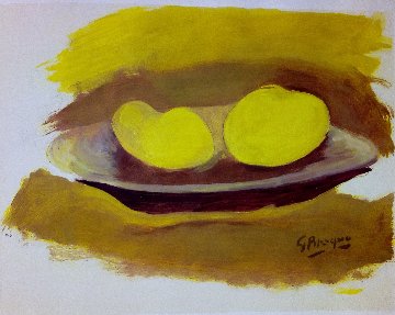 Les Pommes 1974 Limited Edition Print - Georges Braque
