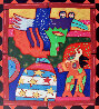 Un Pajaro Negro Cambia de Noche en la Dama en Azul la Esposa de Cabeza Vaca 2003 - Huge Limited Edition Print by Clemens Briels - 0