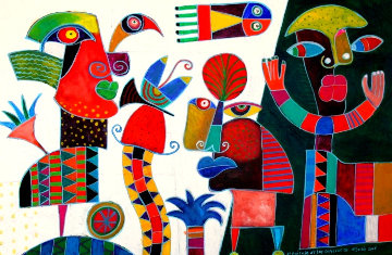 OEl Paisaje De Las Sopresas III 31x47 Huge Original Painting - Clemens Briels OEl Paisaje De Las Sopresas III 31x47 Huge Original Painting - Clemens Briels
