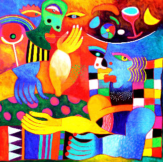 Conversation Entre Deux Femmes Au Château De Javardan 38x38 Super Huge Limited Edition Print - Clemens Briels Conversation Entre Deux Femmes Au Château De Javardan 38x38 Super Huge Limited Edition Print - Clemens Briels
