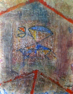 Sans Titre VI 1983 22x17 Original Painting - Pierre Marie Brisson Sans Titre VI 1983 22x17 Original Painting - Pierre Marie Brisson
