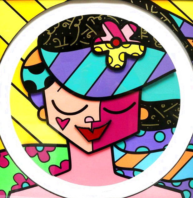 Pink Face 3-D 2008 Limited Edition Print by Romero Britto