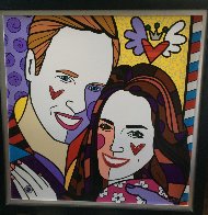 True Love (Yellow) (Will and Kate) 2011 Limited Edition Print by Romero Britto - 1 True Love (Yellow) (Will and Kate) 2011 Limited Edition Print by Romero Britto - 1