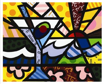 Martini Sunrise 2005 Limited Edition Print - Romero Britto Martini Sunrise 2005 Limited Edition Print - Romero Britto