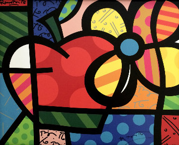 Thank You / A Flor Da Maasa 2004 Limited Edition Print - Romero Britto Thank You / A Flor Da Maasa 2004 Limited Edition Print - Romero Britto
