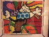 Girl on Bicycle 1992 Embellished Serigraph Limited Edition Print by Romero Britto - 1