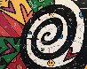 Untitled (MIX) Painting 2006 39x45 Huge Original Painting by Romero Britto - 0