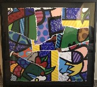 Britto MIX 2004 30x32 Works on Paper (not prints) by Romero Britto - 1 Britto MIX 2004 30x32 Works on Paper (not prints) by Romero Britto - 1