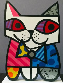 Cat Resin Sculpture 2002 17 in Sculpture - Romero Britto Cat Resin Sculpture 2002 17 in Sculpture - Romero Britto
