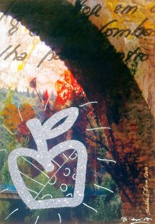 Puenta La Reina 2010 51x34 Huge Original Painting - Romero Britto Puenta La Reina 2010 51x34 Huge Original Painting - Romero Britto