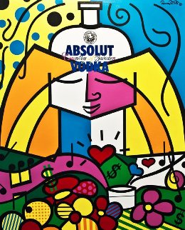 Absolut Britto 1990 Limited Edition Print - Romero Britto Absolut Britto 1990 Limited Edition Print - Romero Britto