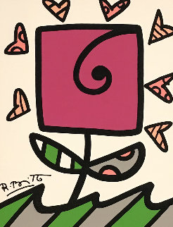Growing 2014 24x21 Original Painting - Romero Britto Growing 2014 24x21 Original Painting - Romero Britto