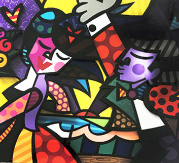 Follow Me 3-D 2006 Limited Edition Print - Romero Britto Follow Me 3-D 2006 Limited Edition Print - Romero Britto