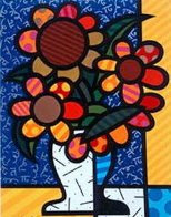 Sunflower   2015 3-D Limited Edition Print by Romero Britto - 0