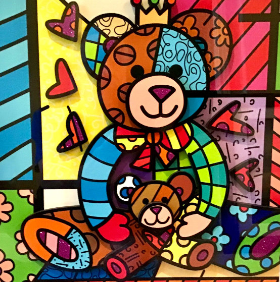 romero britto teddy bear