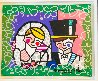 Honeymoon Together Wish 2017 23x26 Works on Paper (not prints) by Romero Britto - 2