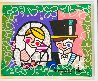 Honeymoon Together Wish 2017 23x26 Unique Works on Paper (not prints) by Romero Britto - 2