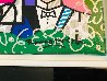 Honeymoon Together Wish 2017 23x26 Unique Works on Paper (not prints) by Romero Britto - 3