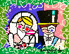 Honeymoon Together Wish 2017 23x26 Works on Paper (not prints) by Romero Britto - 0