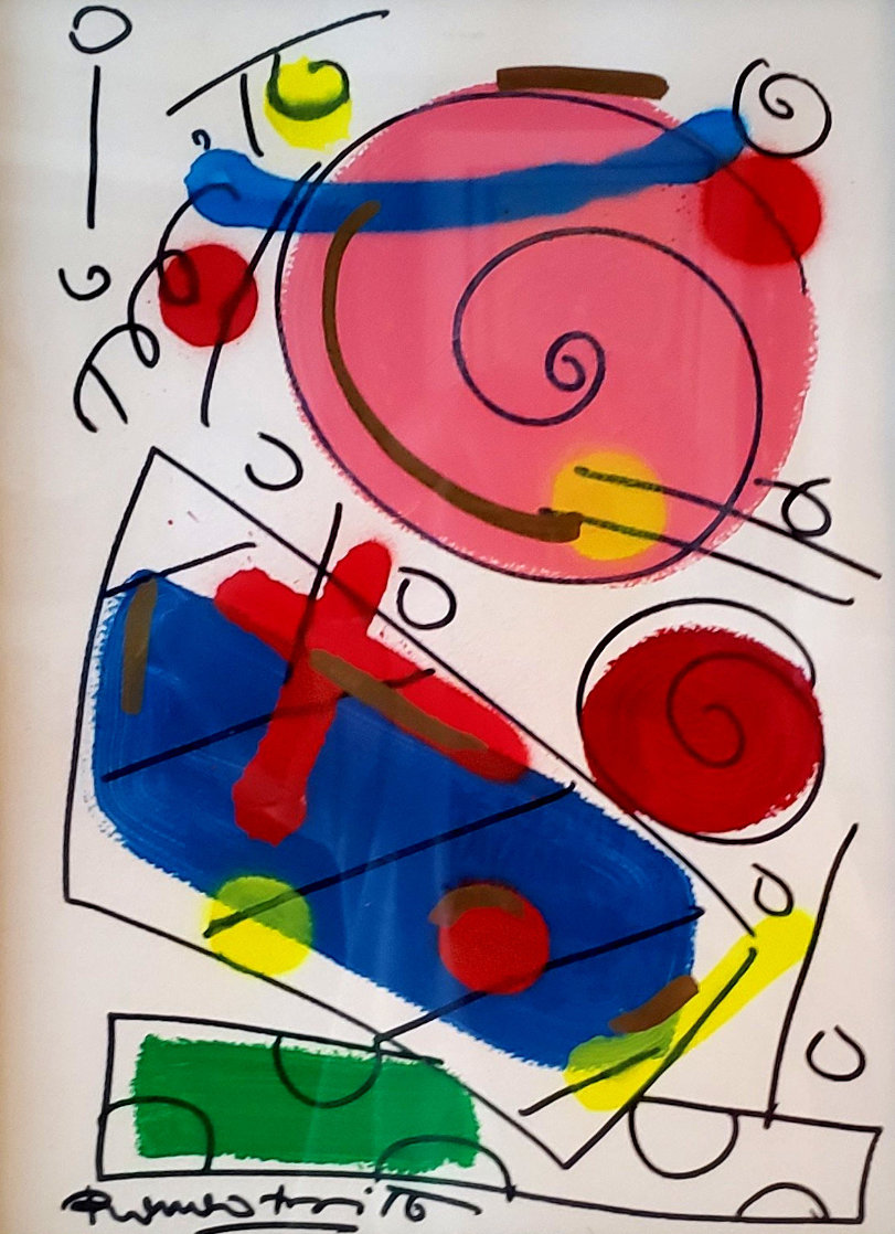 Gifts 2015 22x26 Original Painting by Romero Britto Gifts 2015 22x26 Original Painting by Romero Britto