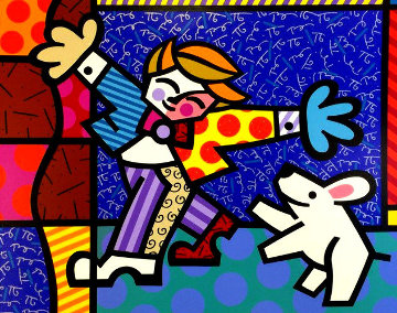 Brendan and the Wishing Dog PP Limited Edition Print - Romero Britto Brendan and the Wishing Dog PP Limited Edition Print - Romero Britto