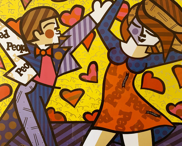 Untitled Lithograph Limited Edition Print by Romero Britto