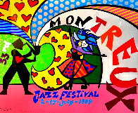 Montreux Jazz 33rd Festival 1999 Limited Edition Print by Romero Britto - 0