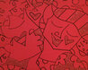 Kisses 2001 40x34 Oil on Canvas - Huge Original Painting by Romero Britto - 0