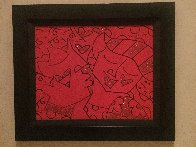 Kisses 2001 40x34 Huge Original Painting by Romero Britto - 1 Kisses 2001 40x34 Huge Original Painting by Romero Britto - 1