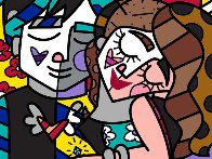 Kisses 30x40 Huge  Limited Edition Print by Romero Britto - 0