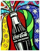 Coca Cola I 2016 Limited Edition Print by Romero Britto - 1 Coca Cola I 2016 Limited Edition Print by Romero Britto - 1