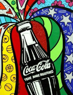Coca Cola I 2016 Limited Edition Print - Romero Britto Coca Cola I 2016 Limited Edition Print - Romero Britto