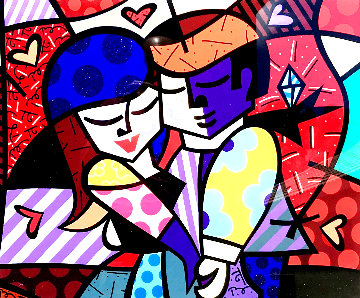 Dancers 2005 Limited Edition Print - Romero Britto Dancers 2005 Limited Edition Print - Romero Britto