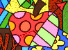 From My New York Home 2003 14x11 Original Painting by Romero Britto - 0