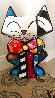 Bow Tie Cat Resin Sculpture 2016 24 in Sculpture by Romero Britto - 2