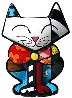 Bow Tie Cat Resin Sculpture 2016 24 in Sculpture by Romero Britto - 0