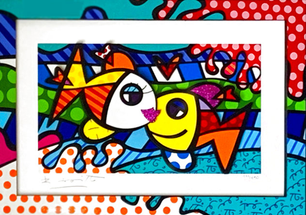 Deeply in Love Too 2017 3-D Limited Edition Print by Romero Britto