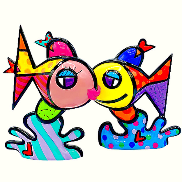 Deep Love Resin Sculpture 2019 11 in Sculpture - Romero Britto