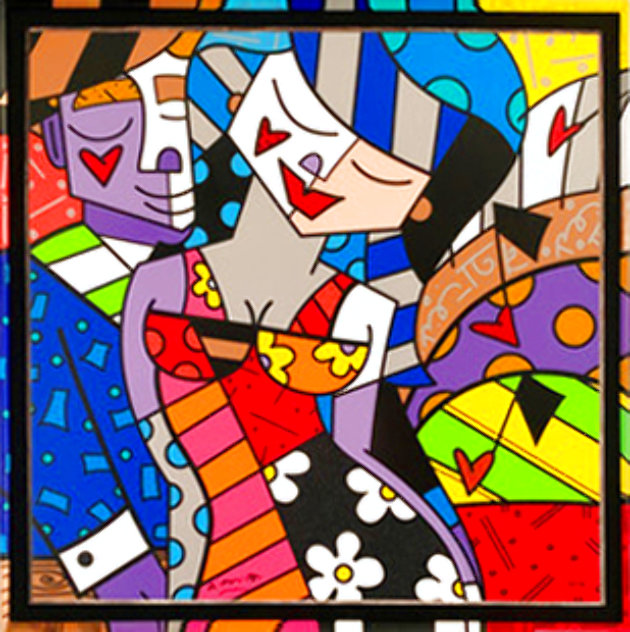 Tonight 2007 Huge 49x31 Limited Edition Print by Romero Britto