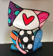 Yellow Flower Resin Sculpture 2019 12 in  Sculpture by Romero Britto - 2