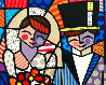 Bride and Groom 1996 3-D Limited Edition Print by Romero Britto - 2